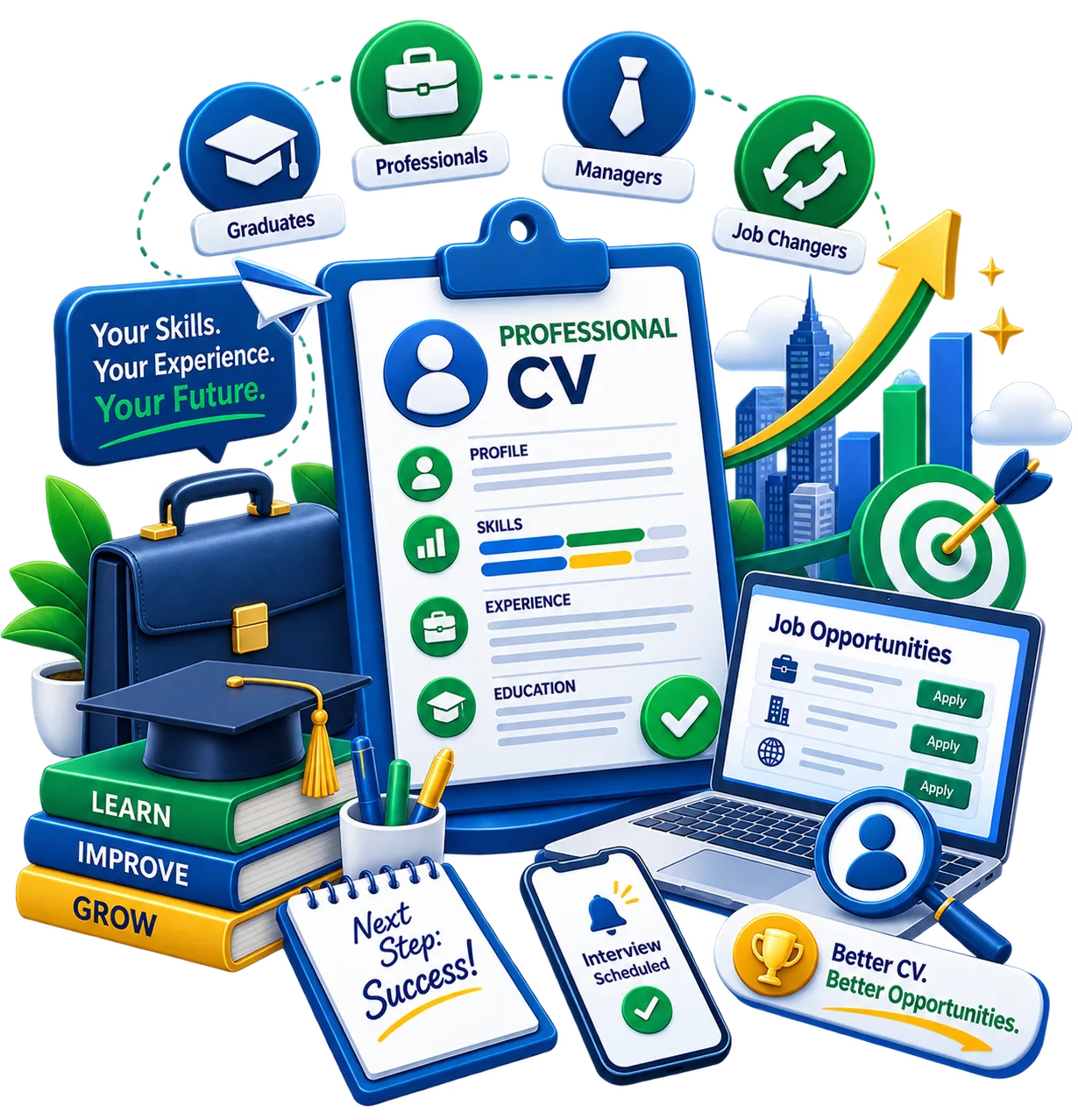 Professional CV support for every career stage